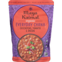 Maya Kaimal Everyday Chana, Organic, Chickpeas + Tomato & Onion, Mild, 10 Ounce