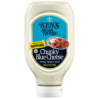 Ken's Steak House Dressing, Topping & Spread, Chunky Blue Cheese, 24 Fluid ounce