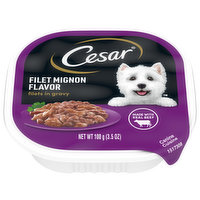 Cesar Canine Cuisine, Filets in Gravy, Filet Mignon Flavor, 3.5 Ounce