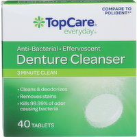 TopCare Denture Cleanser, Tablets, 40 Each