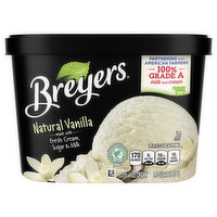 Breyers Ice Cream, Natural Vanilla, 1.5 Quart