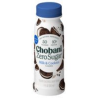 Chobani Dairy Drink, Zero Sugar, Yogurt-Cultured, Milk & Cookies, 7 Fluid ounce