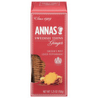 Annas Swedish Thins, Ginger, 5.25 Ounce