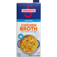 Swanson Broth, Chicken, Unsalted, 32 Ounce