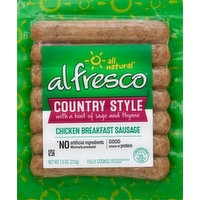 Al Fresco Chicken Breakfast Sausage, Country Style, 7.5 Ounce