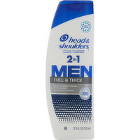 Head & Shoulders Shampoo + Conditioner, Full & Thick, Men, 2 in 1, 12.5 Fluid ounce