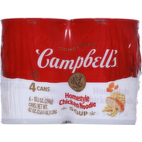 Campbell's Soup, Chicken Noodle, Homestyle, 4 Each