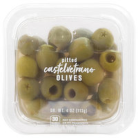 Delallo Olives, Castelvetrano, Pitted, 4 Ounce