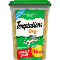 Temptations Treats for Cats, Seafood Medley Flavor, Value Size, 454 Ounce