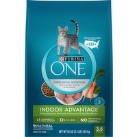 Purina One Cat Food, Adult, Natural, Indoor Advantage, 56 Ounce