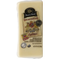 Boar's Head Cheese, Cheddar, Horseradish, Spicy, Bold, 8 Ounce