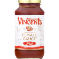 Vincents Sauce, Tomato, Mild, 25 Ounce