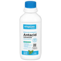 TopCare Antacid, Advanced, Regular Strength, Mint Flavor, 12 Fluid ounce