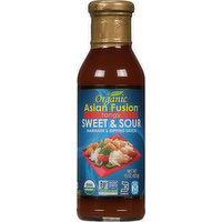 Asian Fusion Marinade & Dipping Sauce, Organic, Sweet & Sour, Tangy, 15 Ounce