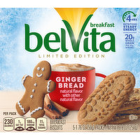 belVita Breakfast Biscuits, Ginger Bread, 5 Each