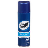 Right Guard Antiperspirant Aerosol, Unscented, Sport, 6 Ounce