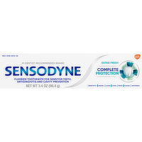 Sensodyne Toothpaste, Complete Protection, Extra Fresh, 3.4 Ounce