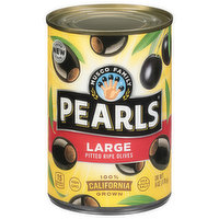 Pearls Olives, Pitted, Ripe, Large, 6 Ounce