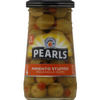 Pearls Olives, Manzanilla, Pimiento Stuffed, 5.75 Ounce