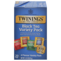 Twinings Black Tea, 4 Flavour, Variety Pack, Bags, 20 Each