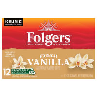 Folgers Coffee, French Vanilla, 12 Each