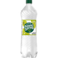 Poland Spring Spring Water, Lime, Sparkling, 33.8 Ounce
