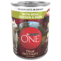 Purina One Dog Food, Tender Cuts in Gravy, with Real Chicken & Duck, Adult, 13 Ounce