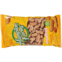 Hampton Farms Peanuts, Roasted, Unsalted, 10 Ounce