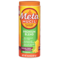 Metamucil Psyllium Fiber, Premium Blend, Orange, 72 Each