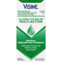 Visine Eye Drops, Sterile, Multi-Action, Original, 0.5 Fluid ounce