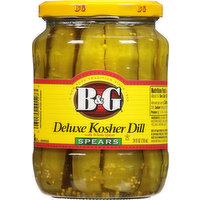 B&G Pickles, Spears, Deluxe Kosher Dill, 24 Fluid ounce