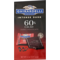 Ghirardelli Dark Chocolate, Intense Dark, 60% Cacao, 4.1 Ounce