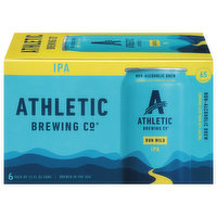 Athletic Brewing Co Beer, IPA, Run Wild, 6 Pack, 6 Each