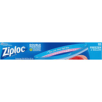Ziploc Seal Top Bags, Freezer, 2 Gallon, 10 Each
