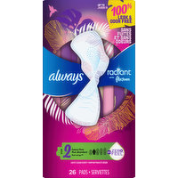 Always Pads, Heavy Flow, Light, Clean Scent, Size 2, 26 Each