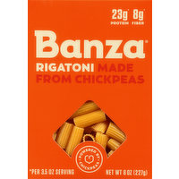 Banza Rigatoni, Made from Chickpeas, 8 Ounce