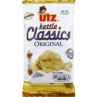 Utz Potato Chips, Crunchy, Original, 8 Ounce