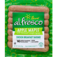 Al Fresco Chicken Breakfast Sausage, Apple Maple, 7.5 Ounce