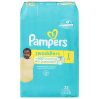 Pampers Diapers, 1 (8-14 lb), Jumbo Pack, 32 Each