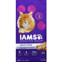 IAMS Kitten Nutrition, Premium, with Chicken, Healthy Kitten, Kitten (1-12 Months), 3.5 Pound