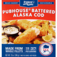 Trident Alaska Cod, Battered, 12 Ounce