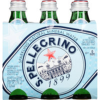 Sanpellegrino Mineral Water, Sparkling, Natural, 6 Each