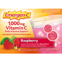 Emergen-C Vitamin C Fizzy Drink Mix Raspberry, 30 Each