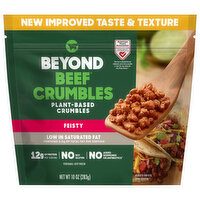 Beyond Beef Crumbles, Plant-Based, Feisty, 10 Ounce