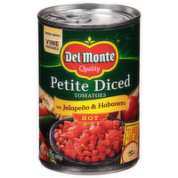 Del Monte Tomatoes, Hot, Petite Diced, 14.5 Ounce