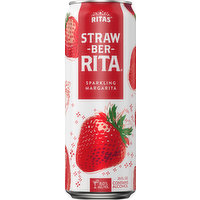 Ritas Margarita, Straw-Ber-Rita, Sparkling, 25 Ounce
