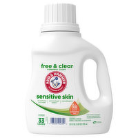 Arm & Hammer Detergent, Sensitive Skin, Free & Clear, 33 Fluid ounce