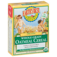 Earth's Best Oatmeal Cereal, Whole Grain, 8 Ounce