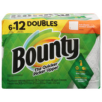 Bounty Paper Towels, Full Sheets, White, 6 Each