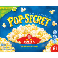 Pop-Secret Popcorn, Extra Butter, Premium, 6 Each